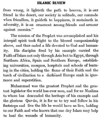 The Islamic  Review, March 1934, p. 78