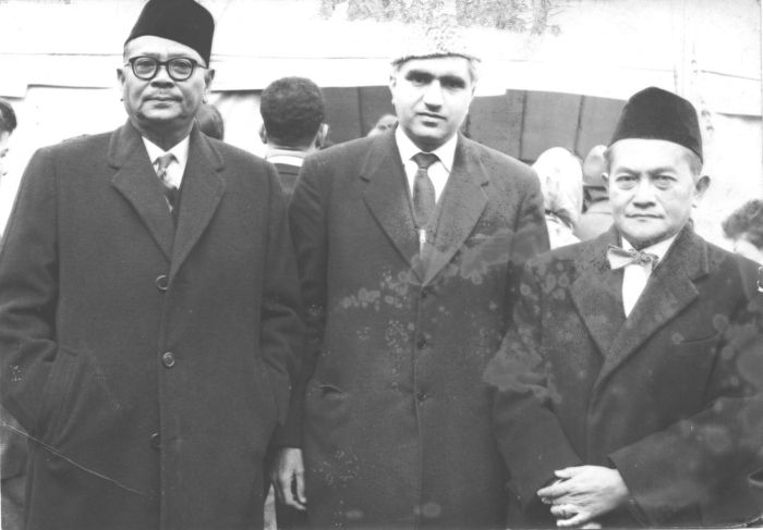 Tunku Abdur Rahman at the Woking Mosque, March 1961