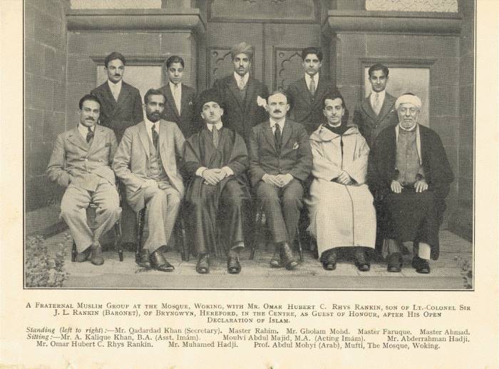 Muslim group photo, The Islamic Review, January 1928